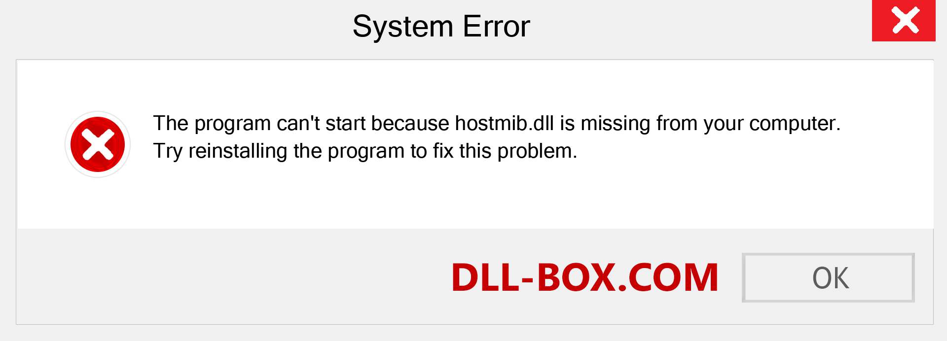  hostmib.dll file is missing?. Download for Windows 7, 8, 10 - Fix  hostmib dll Missing Error on Windows, photos, images